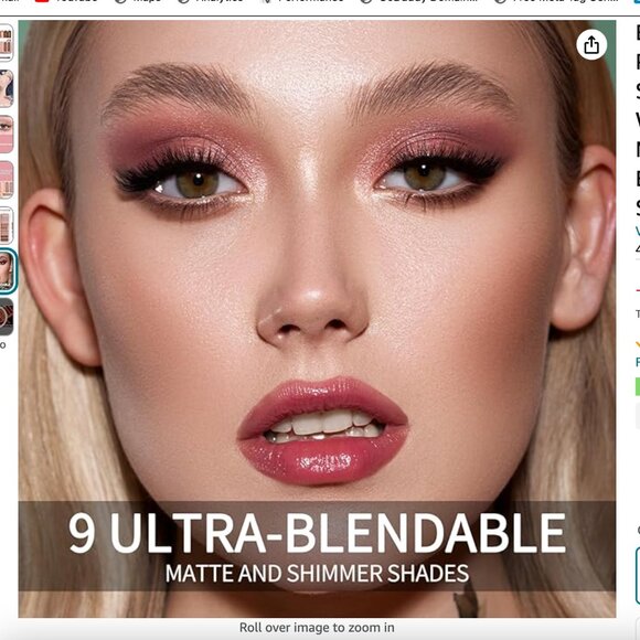 FOR @PRINCECILY 3 PACK! Erinde Mini 9 Colors Eyeshadow Palette WITH BRUSH! - Picture 6 of 6